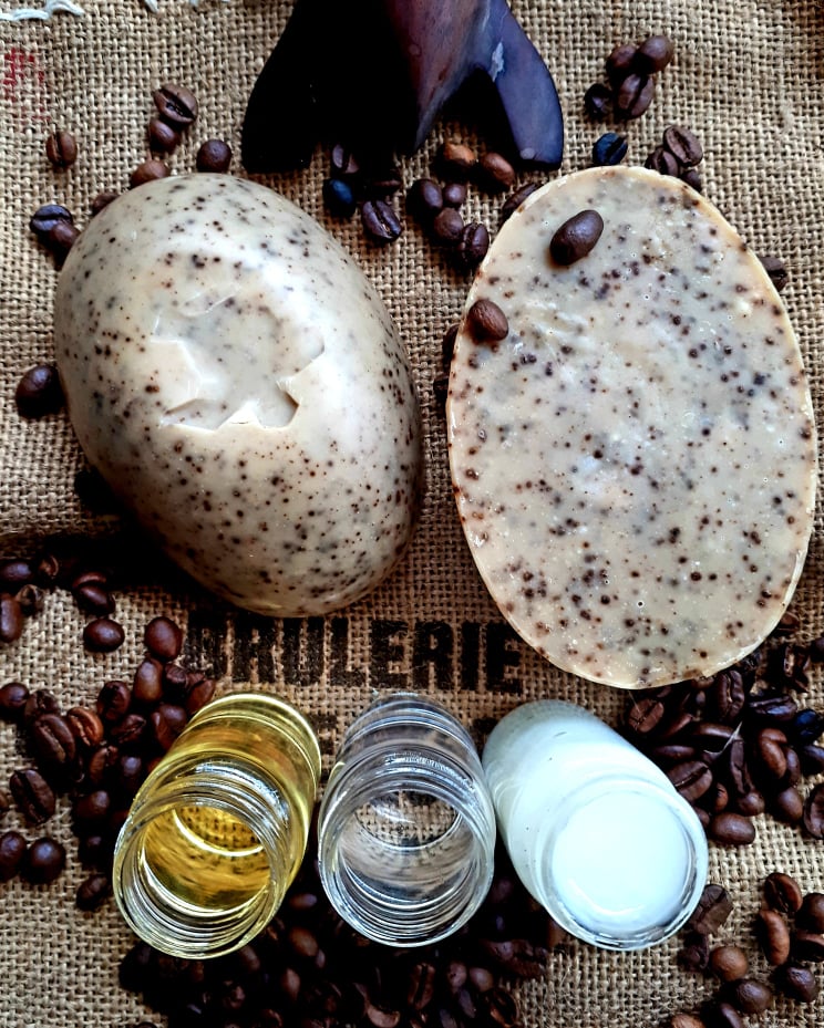 Coffee soap ingredients - Sapo Sapo