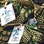 Green fabric wrapping - Sapo Sapo