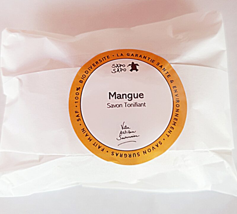 Emballage papier savon à la mangue - Sapo Sapo